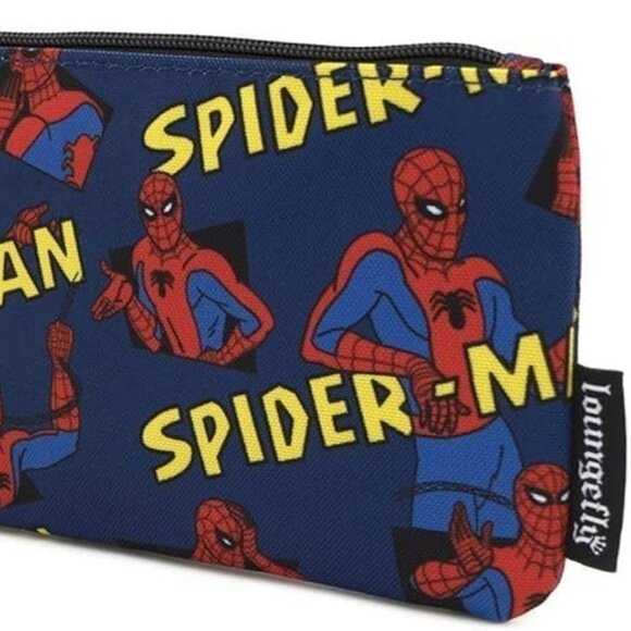 Loungefly Marvel Spiderman Classic Nylon Pouch NWT - Picture 1 of 2